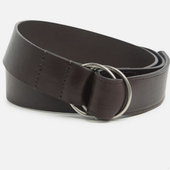 Nwt Shinola Men's Double Ring Leather Belt Dark Brown Size S — image 4 of 4